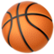 Basketball emoji on Apple